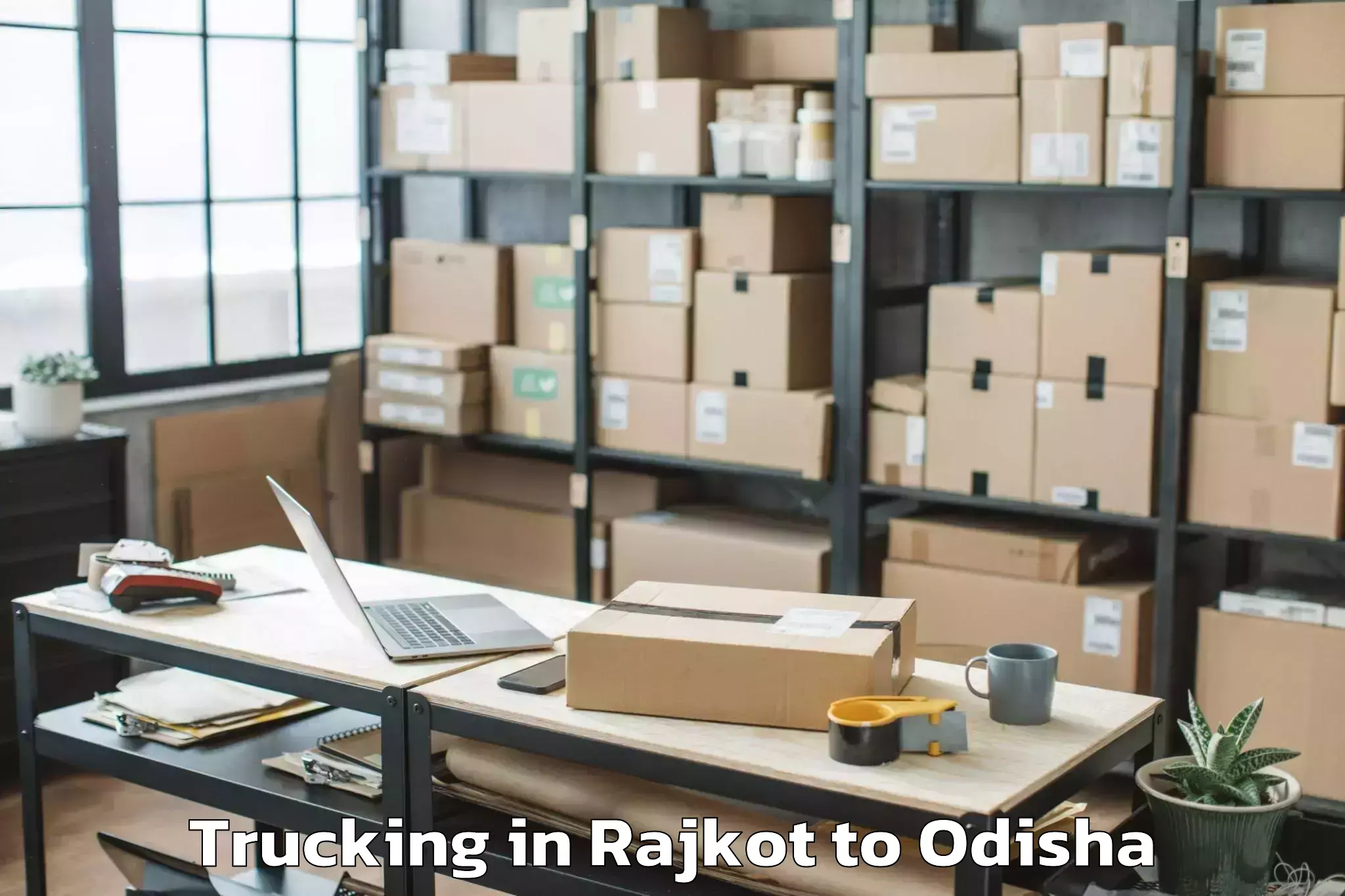 Easy Rajkot to Kakatpur Trucking Booking